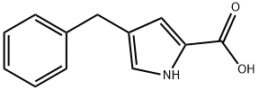 1H-Pyrrole-2-carboxylic acid, 4-(phenylmethyl)- 化学構造式