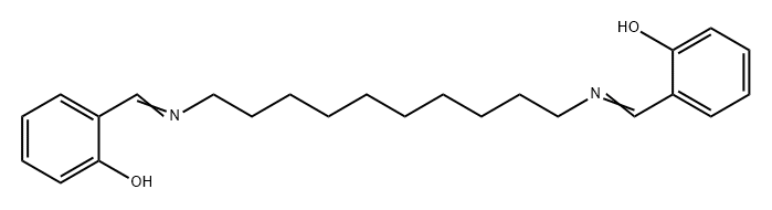 Phenol, 2,2'-[1,10-decanediylbis(nitrilomethylidyne)]bis- Struktur