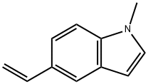 1H-Indole, 5-ethenyl-1-methyl- 化学構造式