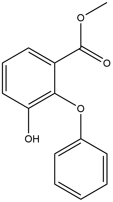 Methyl 3-hydroxy-2-phenoxybenzoate Structure