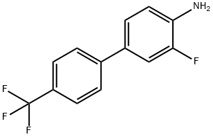 [1,1'-Biphenyl]-4-amine, 3-fluoro-4'-(trifluoromethyl)- 化学構造式