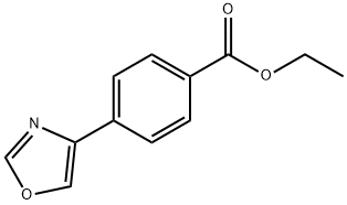 Benzoic acid, 4-(4-oxazolyl)-, ethyl ester 结构式