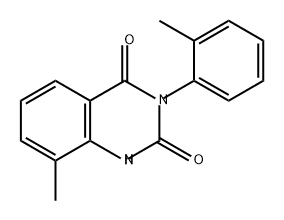 2,4(1H,3H)-Quinazolinedione, 8-methyl-3-(2-methylphenyl)- Structure