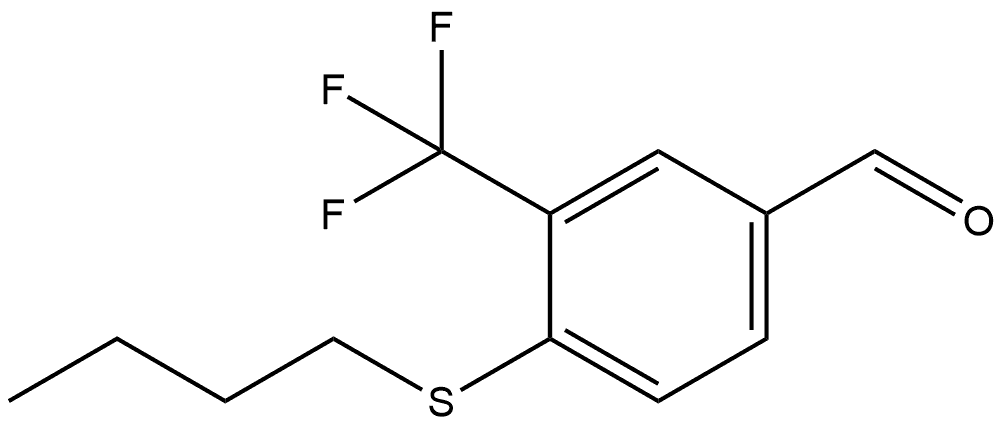 4-(Butylthio)-3-(trifluoromethyl)benzaldehyde Structure