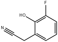 Benzeneacetonitrile, 3-fluoro-2-hydroxy- Struktur