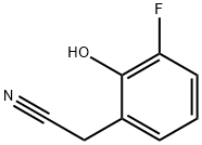 Benzeneacetonitrile, 3-fluoro-2-hydroxy- Structure