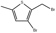 Thiophene, 3-bromo-2-(bromomethyl)-5-methyl- Struktur