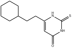 4(1H)-Pyrimidinone, 6-(2-cyclohexylethyl)-2,3-dihydro-2-thioxo- Structure