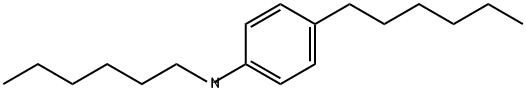 Benzenamine, N,4-dihexyl- Struktur