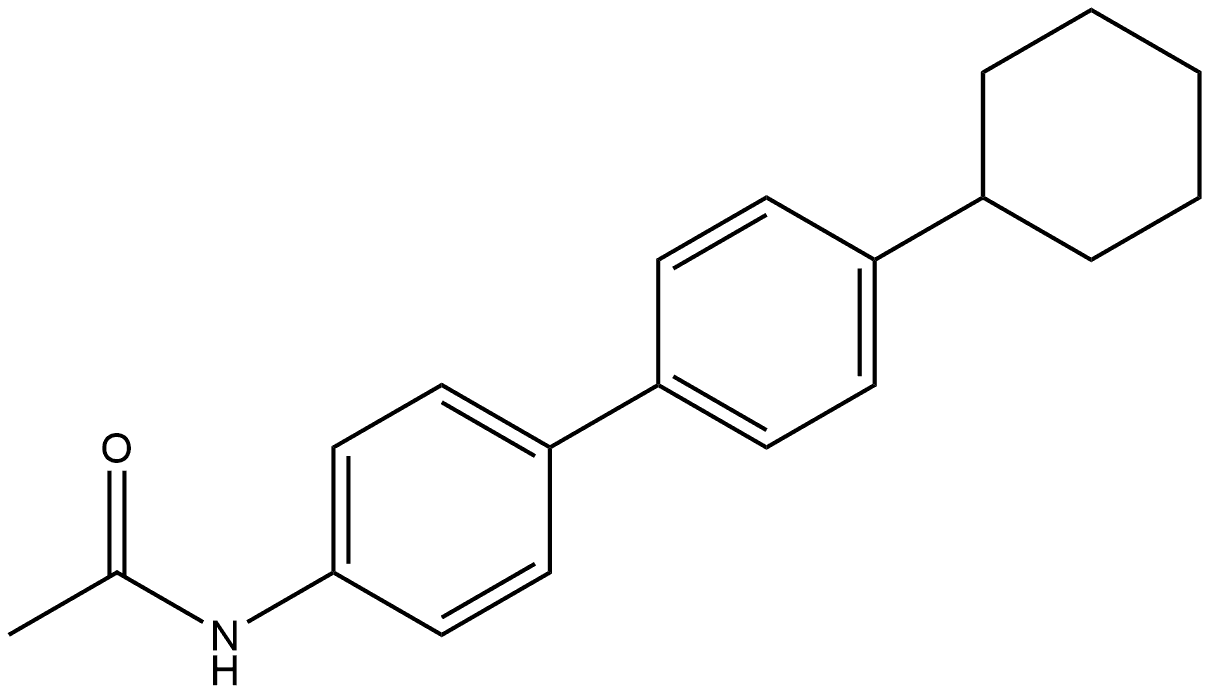 N-(4'-Cyclohexyl[1,1'-biphenyl]-4-yl)acetamide Struktur