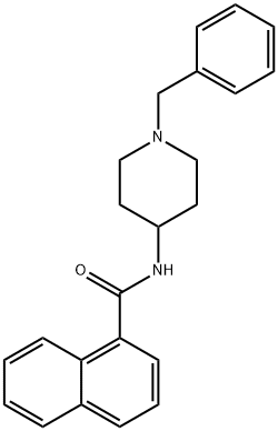 N-(1-Benzylpiperidin-4-yl)-1-naphthamide Struktur
