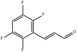 2-Propenal, 3-(2,3,5,6-tetrafluorophenyl)-, (2E)- Struktur