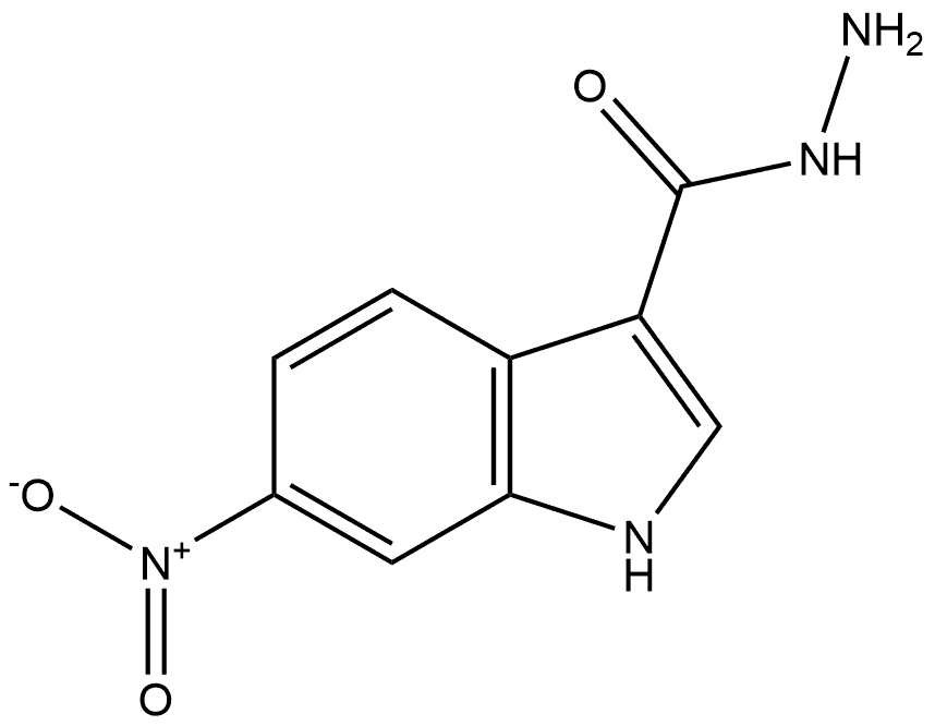 6-硝基吲哚-3-甲酰肼,857777-56-1,结构式