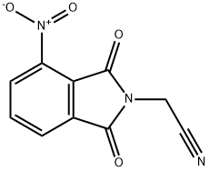 2H-Isoindole-2-acetonitrile, 1,3-dihydro-4-nitro-1,3-dioxo- Structure