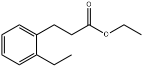 Benzenepropanoic acid, 2-ethyl-, ethyl ester 化学構造式