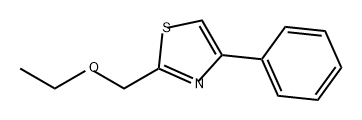 Thiazole, 2-(ethoxymethyl)-4-phenyl- Structure