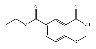 1,3-Benzenedicarboxylic acid, 4-methoxy-, 1-ethyl ester 化学構造式