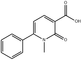 3-Pyridinecarboxylic acid, 1,2-dihydro-1-methyl-2-oxo-6-phenyl- Structure