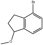 1H-Indene, 4-bromo-2,3-dihydro-1-methoxy- Struktur