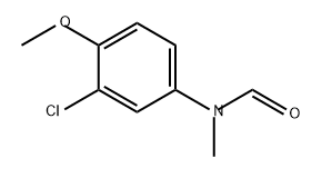 Formamide, N-(3-chloro-4-methoxyphenyl)-N-methyl- Struktur