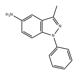 1H-Indazol-5-amine, 3-methyl-1-phenyl- 结构式