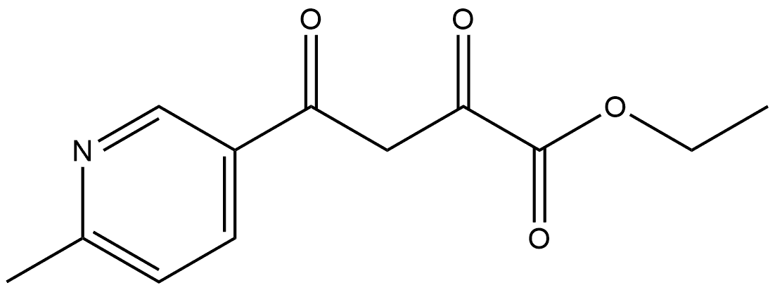 Ethyl 4-(6-Methyl-3-pyridyl)-2,4-dioxobutanoate Structure