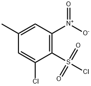 Benzenesulfonyl chloride, 2-chloro-4-methyl-6-nitro- Structure
