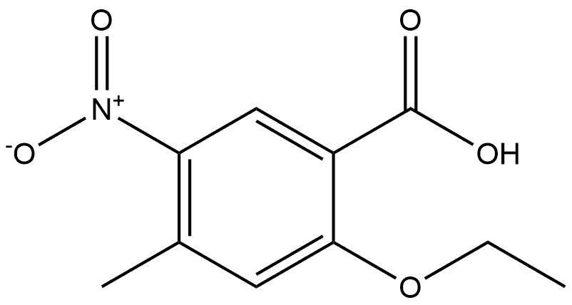 2-ethoxy-4-methyl-5-nitrobenzoic acid Structure