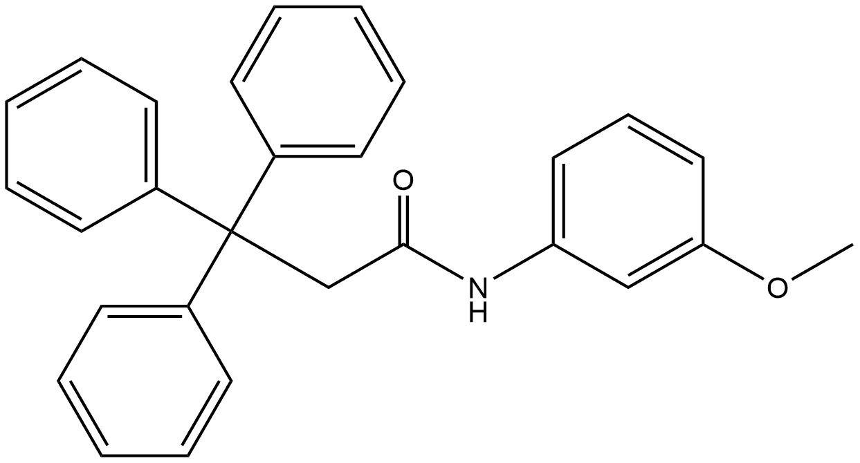 N-(3-Methoxyphenyl)-β,β-diphenylbenzenepropanamide,858928-69-5,结构式