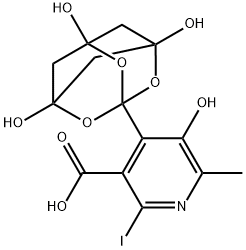 858956-95-3 3-Pyridinecarboxylic acid, 5-hydroxy-2-iodo-6-methyl-4-(1,5,7-trihydroxy-2,4,10-trioxatricyclo[3.3.1.13,7]dec-3-yl)-