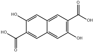 2,6-Naphthalenedicarboxylic acid, 3,7-dihydroxy- Struktur