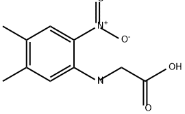 Glycine, N-(4,5-dimethyl-2-nitrophenyl)- Structure