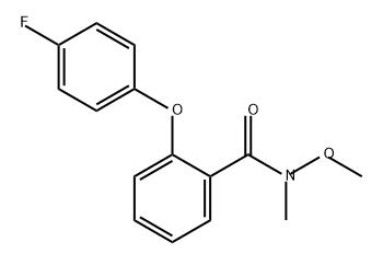 Benzamide, 2-(4-fluorophenoxy)-N-methoxy-N-methyl- Structure