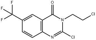 2-Chloro-3-(2-chloroethyl)-6-(trifluoromethyl)quinazolin-4(3H)-one Struktur