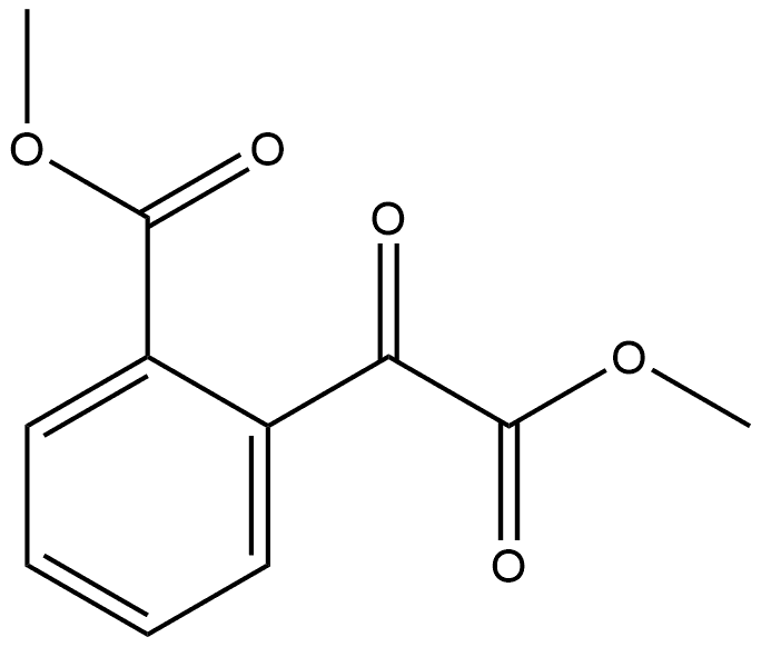 Benzeneacetic acid, 2-(methoxycarbonyl)-α-oxo-, methyl ester 化学構造式