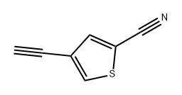 2-Thiophenecarbonitrile, 4-ethynyl- Struktur