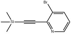 3-Bromo-2-((trimethylsilyl)ethynyl)pyridine Struktur