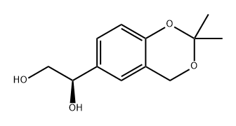 1,2-Ethanediol, 1-(2,2-dimethyl-4H-1,3-benzodioxin-6-yl)-, (1R)- Structure