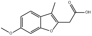 2-Benzofuranacetic acid, 6-methoxy-3-methyl- Structure