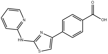 Benzoic acid, 4-[2-(2-pyridinylamino)-4-thiazolyl]-|