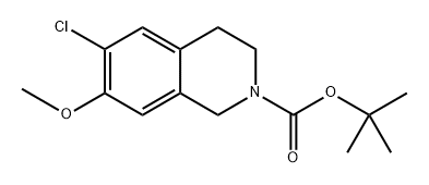 tert-butyl 6-chloro-7-methoxy-3,4-dihydroisoquinoline-2(1H)-carboxylate,860436-64-2,结构式