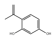 1,3-Benzenediol, 4-(1-methylethenyl)- 结构式