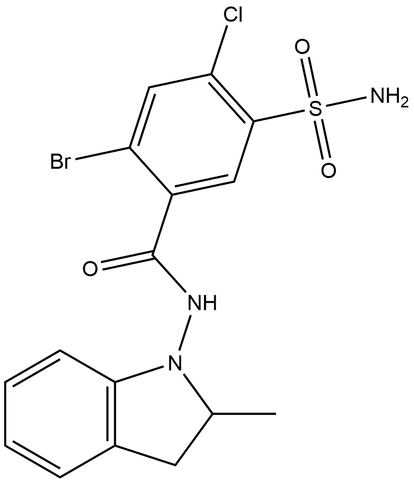 吲达帕胺杂质36 结构式