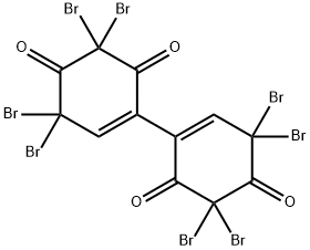 [Bi-1-cyclohexen-1-yl]-4,4',6,6'-tetrone, 3,3,3',3',5,5,5',5'-octabromo- Structure