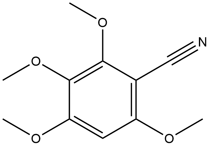 2,3,4,6-Tetramethoxybenzonitrile 化学構造式