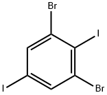 Benzene, 1,3-dibromo-2,5-diiodo- Structure