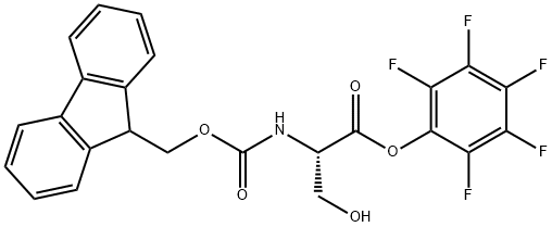 N-FMOC-L-SERINE PENTAFLUOROPHENYL ESTER) 结构式
