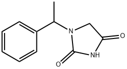 2,4-Imidazolidinedione, 1-(1-phenylethyl)- Structure
