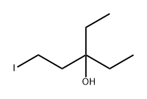 3-Pentanol, 3-ethyl-1-iodo- Structure