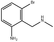Benzenemethanamine, 2-amino-6-bromo-N-methyl- Struktur